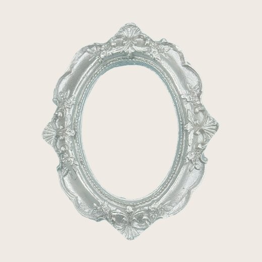 Silver oval